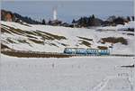 The MOB ABDe 8/8 4002  VAUD  between Gstaad and Schönried.