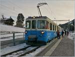 The MOB ABDe 8/8 4002  VAUD  by his stop in Saanenmöser.