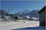 The MOB Panoramic Express from Montreux to Zweisimmen between Saanen and Gstaad.