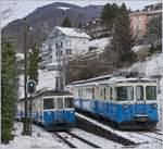 The MOB ABDe 8/8 4001 SUISSE and 4003 BERNE in Fontanivent.
29.12.2017