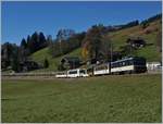 A MOB GDe 4/4 with an local Service from Montreux zu Zweisimmen between Schönried and Sannenmöser.