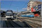 MVR ABhe 2/6 7508 and MOB ABDe 8/8 4004 FRIBOURG in Montreux.