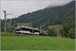 The MOB Golden Pass Belle Epoque Service from Zweisimmen to Montreux by Les Avants.
