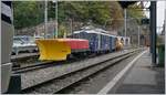 The MOB BDe 4/4 3002 with the X467 in Vevey.