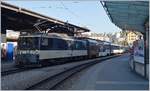 The MOB GDe 4/4  Interlaken  with a MOB Panoramic Express in Montreux.

10.04.2020