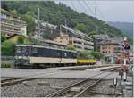 The MOB GDe 4/4 6004  Interlaken  in Chernex.