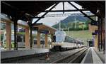 The MOB Panoramic Express comming from Montreux is arriving at Zweisimmen. 

19.08.2020