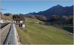 The MOB GDe 4/4 6006 with his MOB Golden Pass Panoramic is by Les Scierens on the way from Zweisimmen to Montreux.