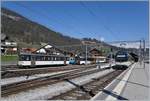 The MOB Be 4/4 1007 (ex SNB)  Biperlisi  in Zweisimmen. 

14.04.2021