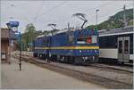 The MOB Gem 2/2 2502 and 2503 in Blonay.