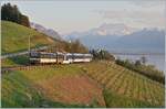 The MOB GDe 4/4 6004  Interlaken  with a MOB Panoramic Express from Montreux to Zweisimmen by Planchamp. 

11.04.2020
