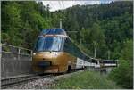 A MOB Panoramic Express on the way to Montreux between Les Avants and Sendy-Sollard.