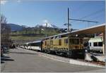 The MOB GDe 4/4 6003 (and 6005) in Zweisimmen. 

14.04.2021