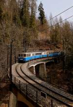 MOB ABDe 8/8 with a local train by Les Avants.