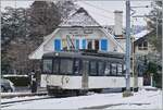 The MOB Be 4/4 1006  Bipperlisi  on the way to Les Avants by his stop in Fontanivent.

22.01.2023