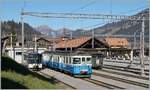 The MOB GDe 4/4 6006 and the MOB ABDe 8/8 4001 SUISSE in Zweisimmen.