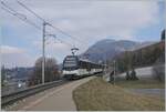 The MOB Alpina ABe 4/4 9303 with a MOB local train from Zweisimmen to Montreux by Châtelard VD. 

8. Feb. 2023