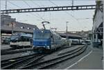 The MOB Ge 4/4 8001 with the Golden Pass Express GPX 4064 Montreux - Interlaken Ost in Montreux.