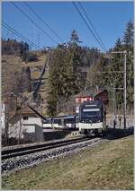The MOB Be 4/4 9204  Alpina  with a serivce from Montreux to Zweisimmen.