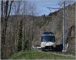 The MOB PE 30 with the Ast 152 on the way from Zweisimmen to Montreux between Les Avants and Sendy-Sollard.

22.03.2024 