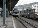 The CEV MVR ABeh 2/6 7506 arrives at Vevey as R35. On the right in the picture is the MOB GDe 4/4 6002.

April 12, 2025