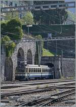 The Rochers de Naye Bhe 48 301  Montreux  is leaving Montreux station. The train is on its way to Rochers de Naye.

April 9, 2026