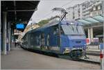 The MOB Ge 4/4 8001 is waiting in Montreux with its GoldenPass Express for departure to Interlaken Ost.

December 7, 2024