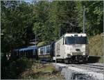  125 Years MOB  proclaims the new MOB advertising locomotive - the MOB Ge 4/4 8002 is shortly before Chamby with the GoldenPass Express PE 4069 on its way to Montreux.

September 5, 2026