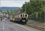 Blonay - and there goes a train to Montreux! That hasn't happened for a long time. The MOB FZe 6/6 2002 is leaving Blonay with its Riviera Belle Epoque train 200207E. The  Railway Adventure of the Bernese Oberland  of this year's autumn event of the Blonay Chamby Railway begins.

September 5, 2026