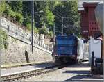 Hardly having stepped off the steam train coming from Blonay, I was just able to capture the MOB Ge 4/4 8001, which is leaving Chamby with its GoldenPass Express GPX 4069.

September 12, 2026