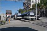 In Chamby kreuzen sich zwei MOB-Regionalzüge – die von Montreux in Richtung Zweisimmen fahren und in die entgegengesetzte Richtung unterwegs sind.

14. September 2025