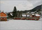 The CEV BDe 2/4 n 74 and the Bt 222 approaching Blonay Station.
13.12.2012