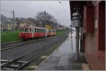 The CEV BDEh 2/4 73 and Bt 222 in Blonay.