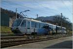 The CEV Beh 2/4 71 with his Bt  Train des Etoiles  (Star-Train) in Blonay.
30.01.2016