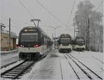 MVR ABeh 2/6 7507, 7505 and 7504 in Blonay.