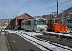 The CEV Beh 2/4 72  Astro Pléiades  and the CEV X rotz 91 in Blonay.

08.02.2019