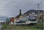 The CEV MVR ABeh 2/6 7505 on the way to Montreux by Planchamp.