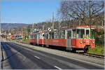 One of the last pictures of a CEV A 7 commuter train, consisting of BDhe 2/4 and Bt, as it shaped the operations at the CEV for a good forty years.