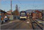 The CEV MVR GTW ABeh 2/6 7502, coming from Vevey, reaches its destination Blonay. Since construction is taking place on the left side of the picture, the view of the beautiful Blonay Castle is unobstructed for a few months.

December 31, 2019