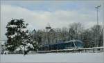 The CEV  Train des Etoiles  by the stop Chteau de Blonay. 
02.12.2010.