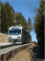 CEV  Train des Etolies  between Lally and Les Pleaidaes. 
31.01.2011