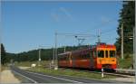 The local Train 122 to la Cure is leaving the La Givrine Station. 
28.08.2013