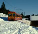 NStCM Local train to La Cure is leaving La Givrine.