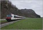 Between Oensingen and Klus, this SBB Domino rented by the OeBB is on its way to Balsthal.

March 21, 2021