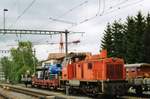 SOB 033 is at work in Biberbrugg on 29 May 2002.