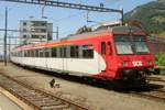 SOB 176 stands at Arth-Goldau on 6 June 2015.