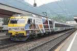 On 5 June 2014, SOB 456 093 leaves Arth-Goldau with a VorAlpenExpress.