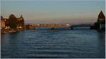 Two Thurbo  Seehaas  Flirt on the Rhein Bridge in Konstanz.
21.04.2017