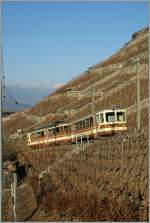 AL BDeh 4/4 301 an Bt on the way from Leysin to Aigle.