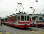 In the old Aigle TPC Station waits the AOMC Be 4/4 101 to the departure to Monthey Ville.